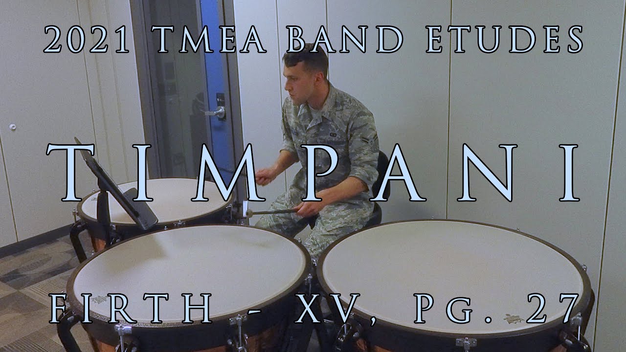 20202021 TMEA AllState Etudes Timpani YouTube
