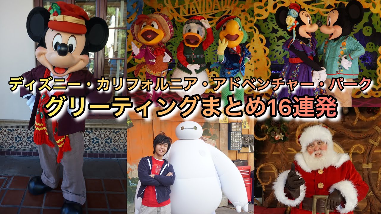 【DCA】英語が全く話せないけど楽しい！グリーティングまとめ（ディズニー・カリフォルニア・アドベンチャー・パーク編）