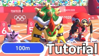 How To MASTER 100m - Mario & Sonic At The Olympic Games Tokyo 2020