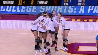 Women's Volleyball: USC 0, USD 3 - Highlights 12/1/18