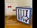 Two masculine cards featuring the Handsomely Suited Bundles from Stampin Up! stampinwithjulianne