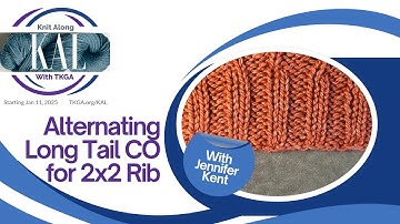 Alternating Long Tail Cast On for 2x2 Rib