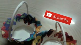 Paper cup Basket//Mini Basket// Paper craft//How to make Easy Paper Basket