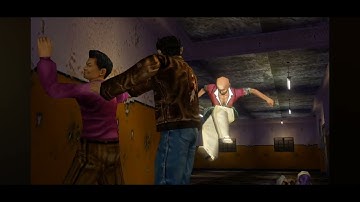 Shenmue 2 yellow head building QTE.