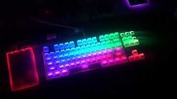Stunning RGB back lit effects on POM Jelly Keycaps!