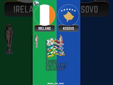 Ireland 🇮🇪 vs Kosovo 🇽🇰 All Trophies ☠️ #shortsfeed #football #trending