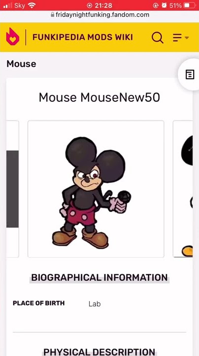 New Mickey leaks (fnf vs TNB mouse