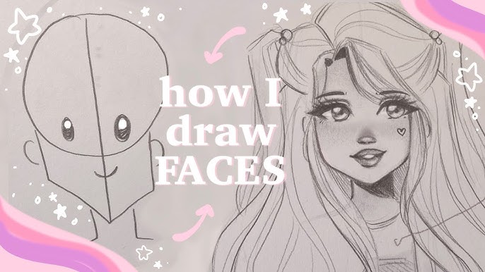 ♡ HOW TO DRAW A CUTE FACE ♡ Step by Step with Christina Lorre' 