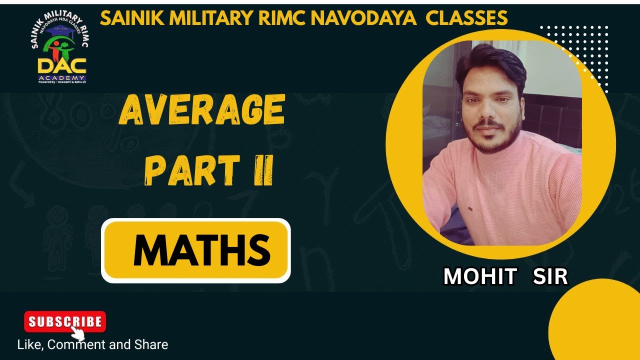 AVERAGE PART II BY MOHIT SIR