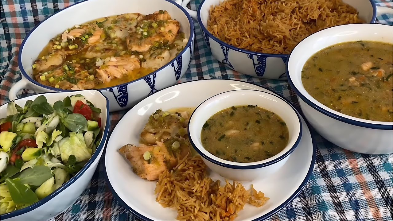 تعالوا اقولكم فطورنا يوم عرفة الذ شوربة سمك في العالم/صينية السمك بالفرن ولا الذ