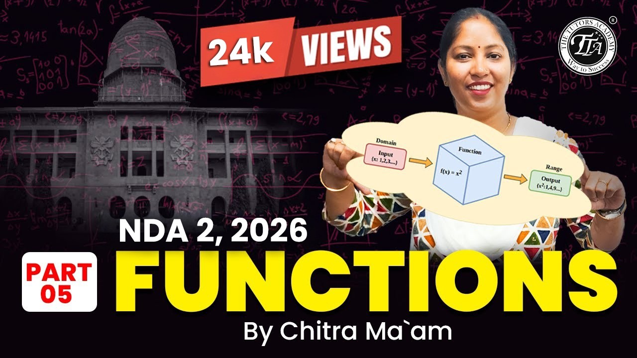 Chanda In Math Functions DAY 5 I NDA Maths Preparation - Chitra I NDA Exam DMU MATH ...