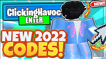 (2022) ALL *NEW* SECRET OP CODES In Roblox Clicking Havoc!