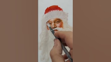 мини-урок по маслу "Дед Мороз"))