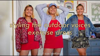 11 ways to wear the outdoor voices exercise dress (mid size lookbook)