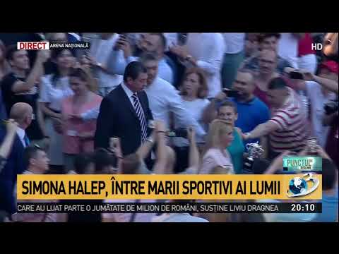 Simona Halep a ajuns pe Arena Naţională, unde a fost aplaudată de mii de români