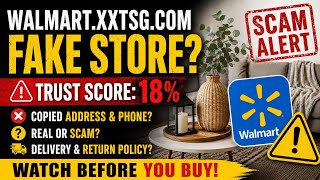 Walmart.xxtsg.com Review 2026: Fake Walmart Store? 18% Trust Score Warning ⚠️
