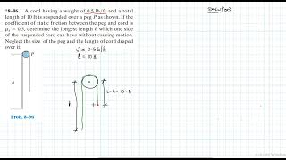 8–96 Friction (Chapter 8: Hibbeler Statics) Benam Academy