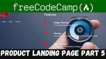 Build a Product Landing Page Part 5 | Responsive Web design projects solution| freeCodeCamp