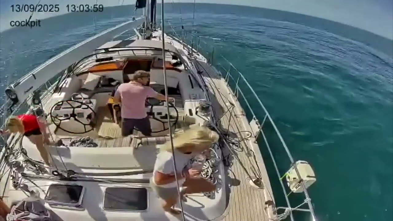 Dramatic Moment Orca Attacks Sailboat Off Coast of Cascais