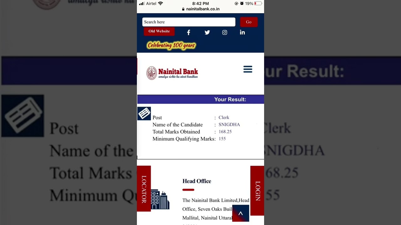 Nainital Bank Results 2022 My Scorecard💫💫