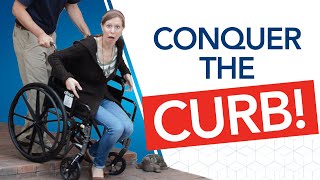How to Go Up and Down a Curb with a Wheelchair