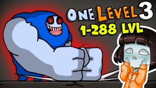 Побег Стикмена из ТЮРЬМЫ 1-288 уровень и все БОССЫ в игре One LEVEL 3