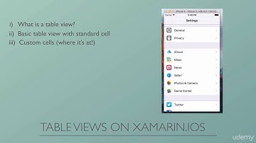 06#1 Introduction to Creating a Xamarin iOS App With Scrolling Lists