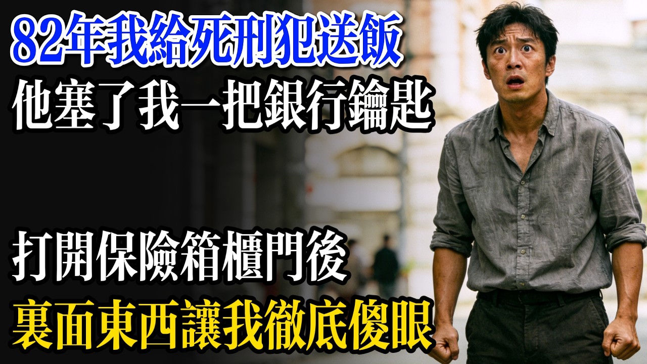 82年我給死刑犯送飯，他塞了我一把銀行鑰匙，打開保險箱櫃門後，裡面東西讓我徹底傻眼