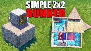 Most SIMPLE Rust Bunker base 2x2 design - EASY