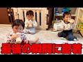 とうとう、三つ子の最後のミルクの時間がやってきました