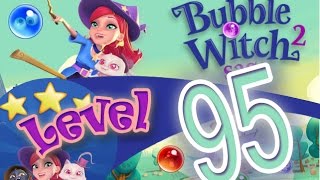 How to beat Bubble Witch Saga 2 Level 95 - 2 Stars - No Boosters - 25,640pts