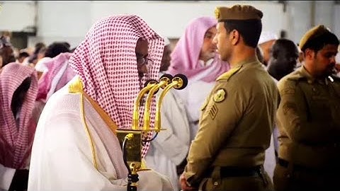 “رضي الله عنهم ورضوا عنه ذلك الفوز العظيم..” من روائع الشيخ سعود الشريم تلاوة مؤثرة من سورة المائدة