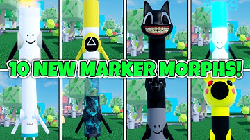 How to get 10 NEW MARKER MORPHS in FIND THE MARKER MORPHS [175] - Roblox