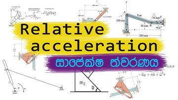 Combined maths | සාපේක්ෂ ත්වරණය | relative acceleration