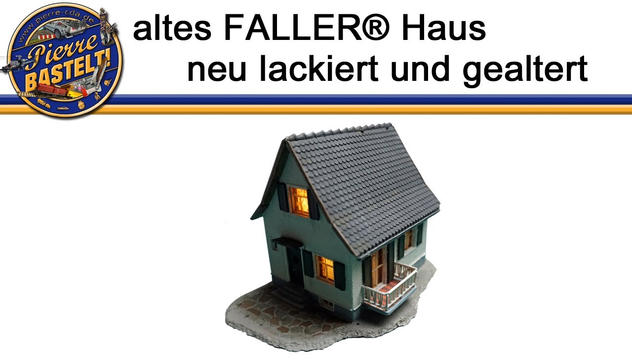 altes FALLER® Haus neu lackiert und gealtert