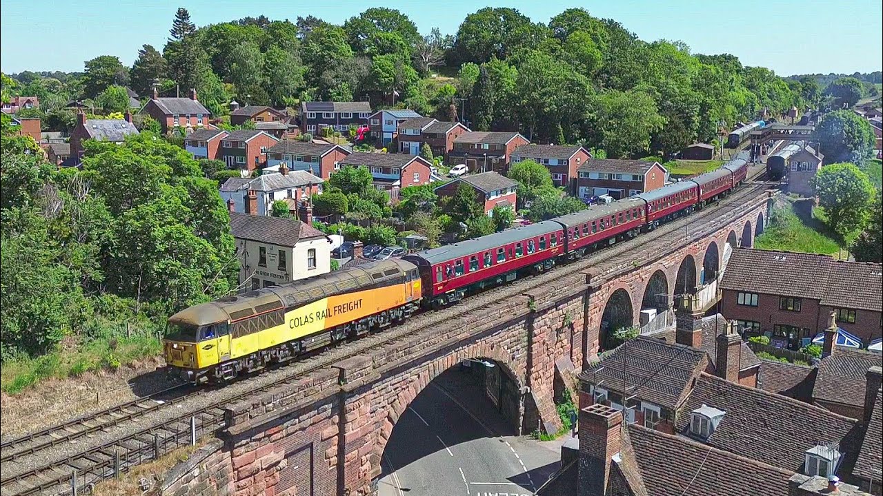 A MIX of Old and New Traction Meet at The Severn Valley Railway Spring Diesel Gala. May 2025