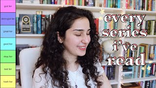 tier ranking every book series i've ever read