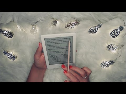 ASMR inaudible reading on tablet 💫 tingly, clicky whispers