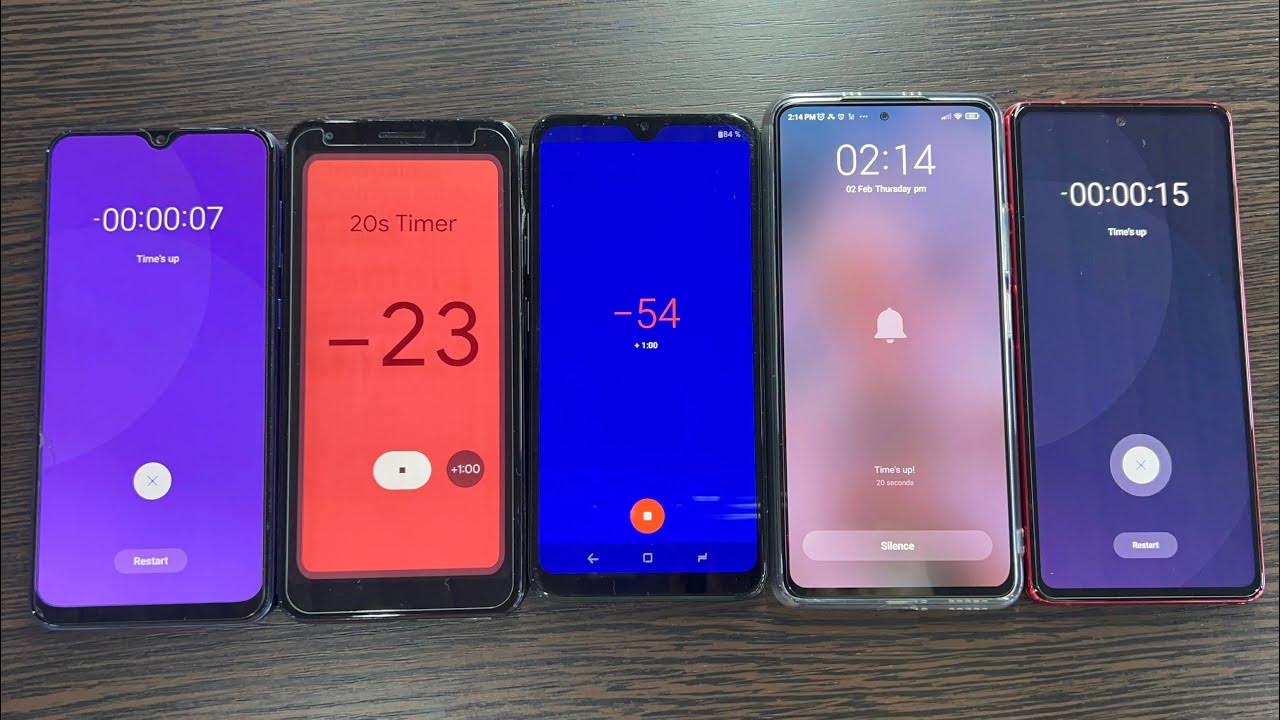 Alarm Clock Sound & Vibration Oppo & Realme C21 Vs Samsung Galaxy Not10