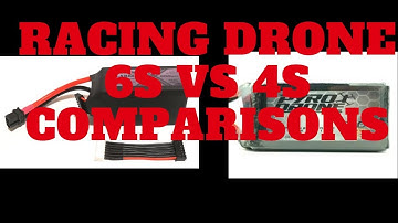 Racing Drone Comparisons - 6S VS 4S Flying a 6S Quad on 4S?