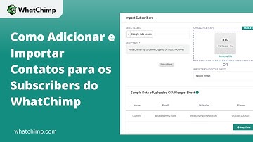 Como Importar Contatos em Massa no WhatChimp Usando Arquivo CSV? | Conceitos Básicos do WhatChimp