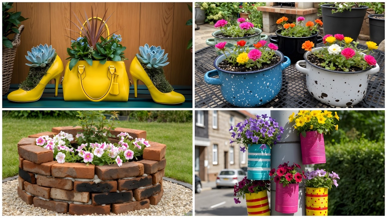 IDEIAS BARATAS PARA DEIXAR O JARDIM LINDO | Reaproveite e Decore!