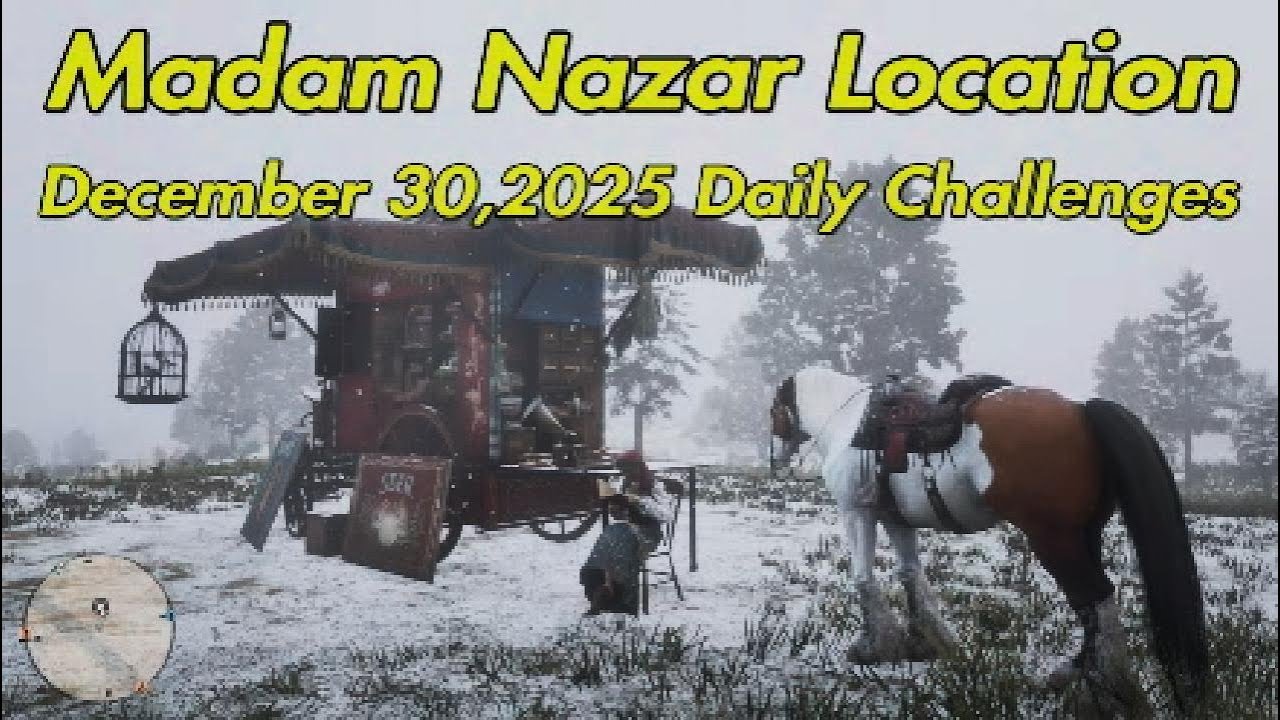 RDR2 Online Madam Nazar Location Daily Challenges 12/30/2025 
