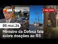 Uol news 2 edio diego sarza tales e kotscho entrevistam jos mcio  notcias ao vivo 090524