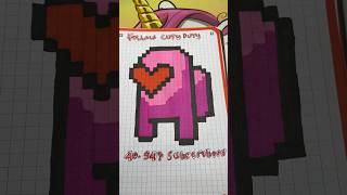 Pixel Art Among Us ❤️ #pixelart #drawing #among_us #amongus #amongustiktok #pixel #satisfying