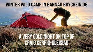 First wild camp of 2024 | Freezing conditions | Brecon Beacons ❄️