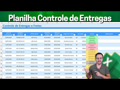 Como fazer Planilha de Controle de Entregas e Logística no Excel com Dashboard
