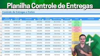 Como fazer Planilha de Controle de Entregas e Logística no Excel com Dashboard