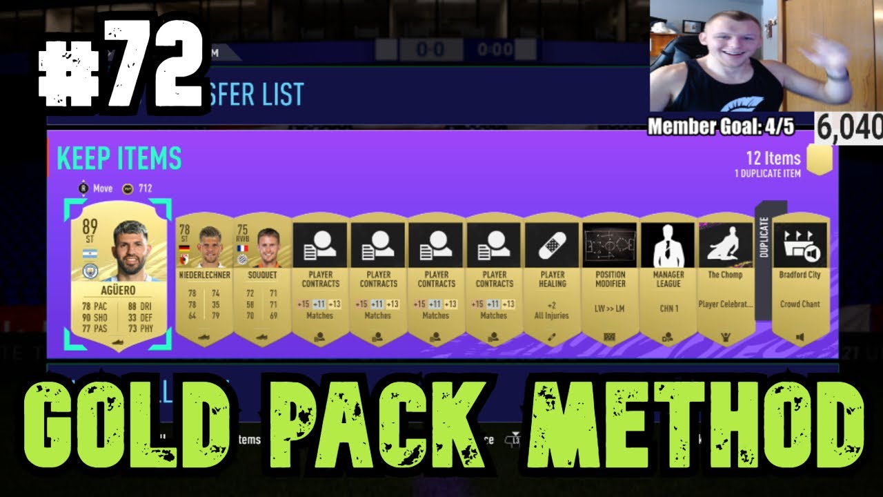 GOLD PACK METHOD LIVE FOR FUT FREEZE PROMO - FIFA 21 Ultimate Team - Road To Glory #72