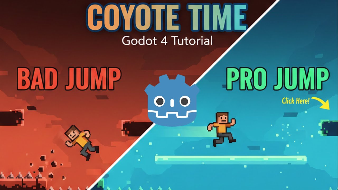 Easy Coyote Time in Godot 4: Make Your Platformer Feel Great! | ADVANCE JUMP Part I